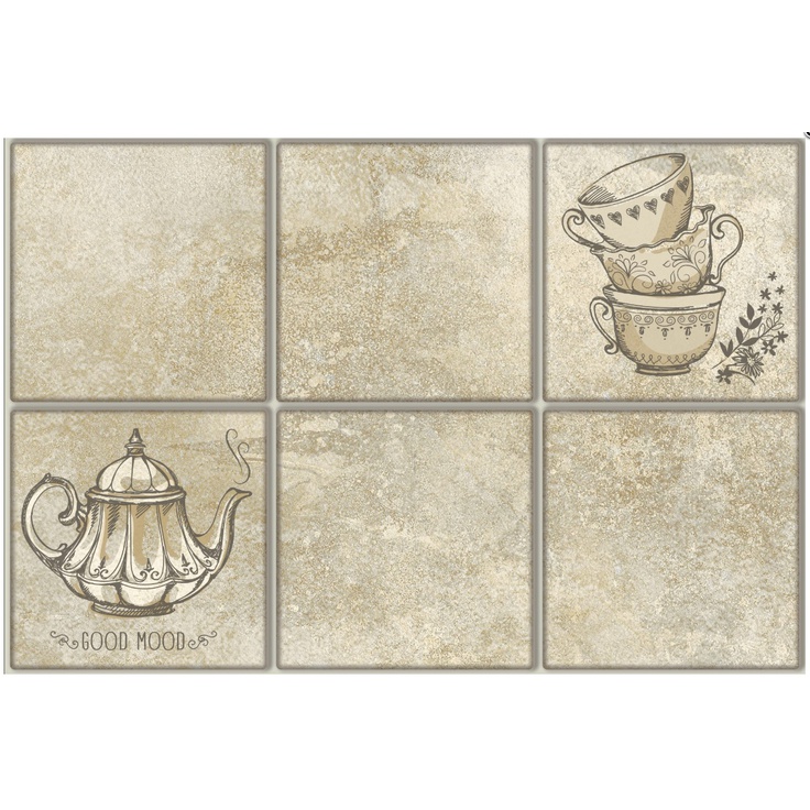 Terracotta Vintage TD-VV-D-BRU Brunch Декор 20x30 см, Россия, под обои  - фото 1