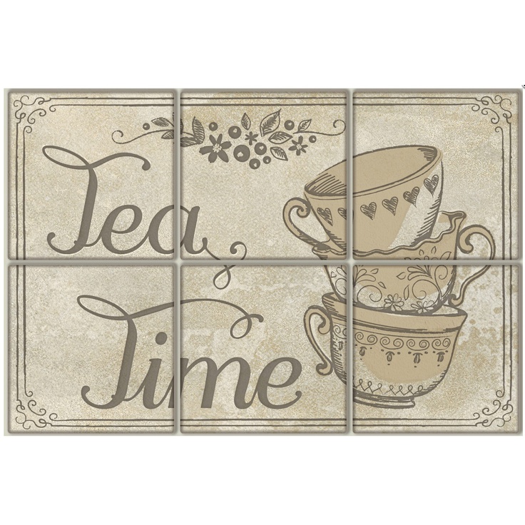 Terracotta Vintage TD-VV-D-TEA Tea Time Декор 20x30 см, Россия, под обои  - фото 1