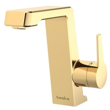 Teska Thetis E5207 Для раковины Золото Смеситель 15,5x9,6x17,5 см, для раковины, Турция - фото 1 - фото 1