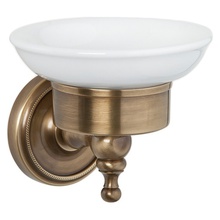 Tiffany World Bristol TWBR106br Бронза/белый Мыльница Италия - фото 1 - фото 1