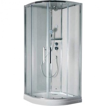 Timo Premium ILMA 901 100x100 стекло прозрачное/белое/хром Душевая кабина 100x100x220 см, Финляндия - фото 1 - фото 1