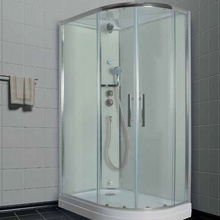 Timo Premium ILMA 902 L 120x80 левая стекло прозрачное/белое/хром Душевая кабина 80x120x222 см, Финляндия - фото 1 - фото 2