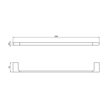 Timo Luiro 18453/18 Черное золото Полотенцедержатель 7x63,8x2 см, Финляндия - фото 1 - фото 2