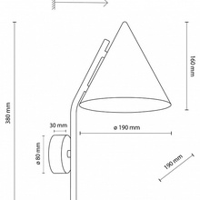 TK Lighting Cono 11088 CONO BROWN Бра 19x38 см, Польша - фото 1 - 2 TK Lighting Cono 11088 CONO BROWN Бра 19x38 см, Польша - фото 1 - фото 2
