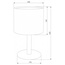 TK Lighting Deva 5217 Deva White Настольная лампа декоративная Польша - фото 2