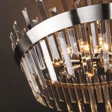 TK Lighting Steccato 10111/8 сатин-никель / прозрачный хрусталь Strotskis Светильник Польша - фото 1 - фото 3