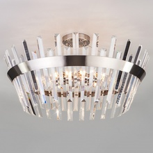 TK Lighting Steccato 10111/8 сатин-никель / прозрачный хрусталь Strotskis Светильник Польша - фото 1 TK Lighting Steccato 10111/8 сатин-никель / прозрачный хрусталь Strotskis Светильник Польша - фото 1 - фото 1