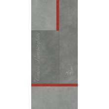 Tonino Lamborghini Korium 167562 Grey Red Square Logo Керамогранит 120x280 см, Италия, под кожу  - фото 1 - фото 1