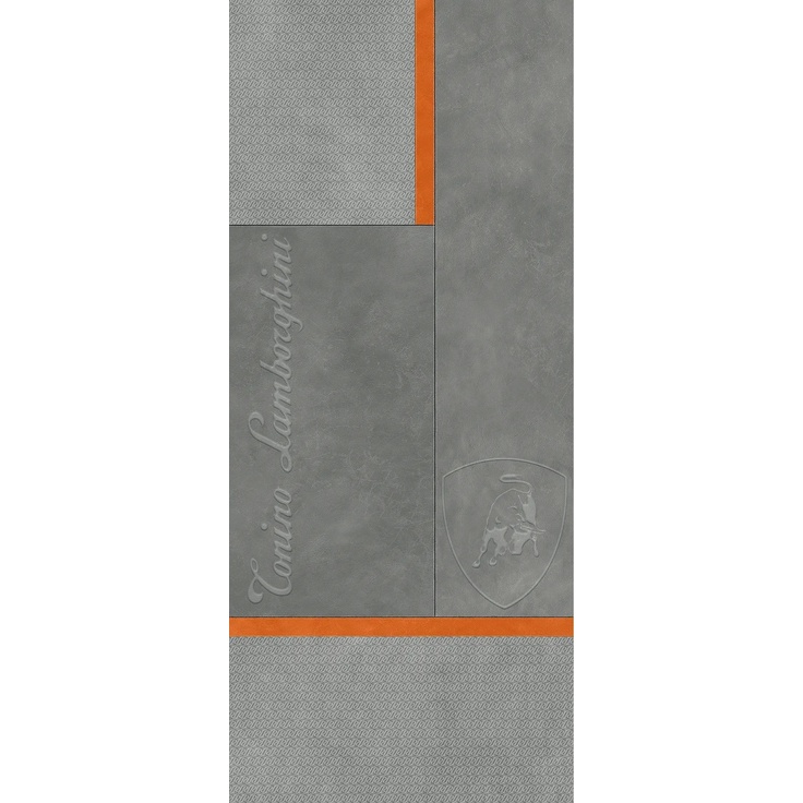 Tonino Lamborghini Korium 167564 Grey Orange Square Logo Керамогранит 120x280 см, Италия, под кожу - фото 1 Tonino Lamborghini Korium 167564 Grey Orange Square Logo Керамогранит 120x280 см, Италия, под кожу - фото 1