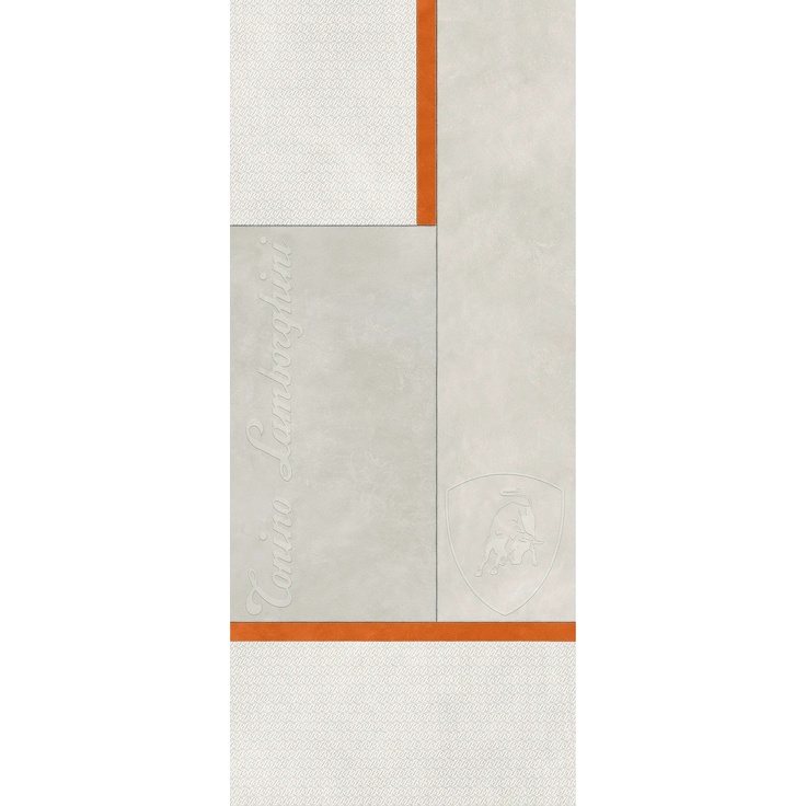 Tonino Lamborghini Korium 167574 White Orange Square Logo Керамогранит 120x280 см, Италия, под кожу - фото 1 Tonino Lamborghini Korium 167574 White Orange Square Logo Керамогранит 120x280 см, Италия, под кожу - фото 1
