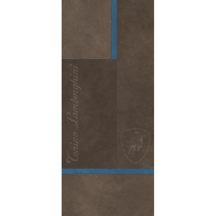 Tonino Lamborghini Korium 167581 Brown Blue Square Logo Керамогранит 120x280 см, Италия, под кожу - фото 1 Tonino Lamborghini Korium 167581 Brown Blue Square Logo Керамогранит 120x280 см, Италия, под кожу - фото 1