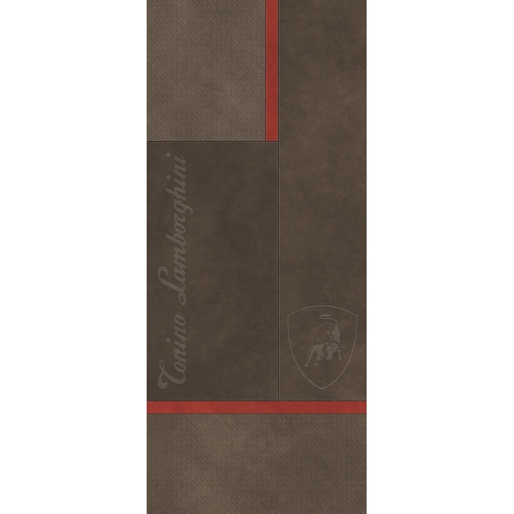 Tonino Lamborghini Korium 167582 Brown Red Square Logo Керамогранит 120x280 см, Италия, под кожу - фото 1 Tonino Lamborghini Korium 167582 Brown Red Square Logo Керамогранит 120x280 см, Италия, под кожу - фото 1