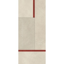 Tonino Lamborghini Korium 167592 Beige Red Square Logo Керамогранит 120x280 см, Италия, под кожу  - фото 1 - фото 1