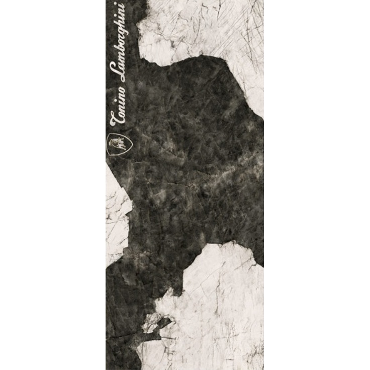 Tonino Lamborghini Magma 189117 F Logo A Black & White Lap Ret Керамогранит 120x280 см, Италия, под камень - фото 1 Tonino Lamborghini Magma 189117 F Logo A Black & White Lap Ret Керамогранит 120x280 см, Италия, под камень - фото 1