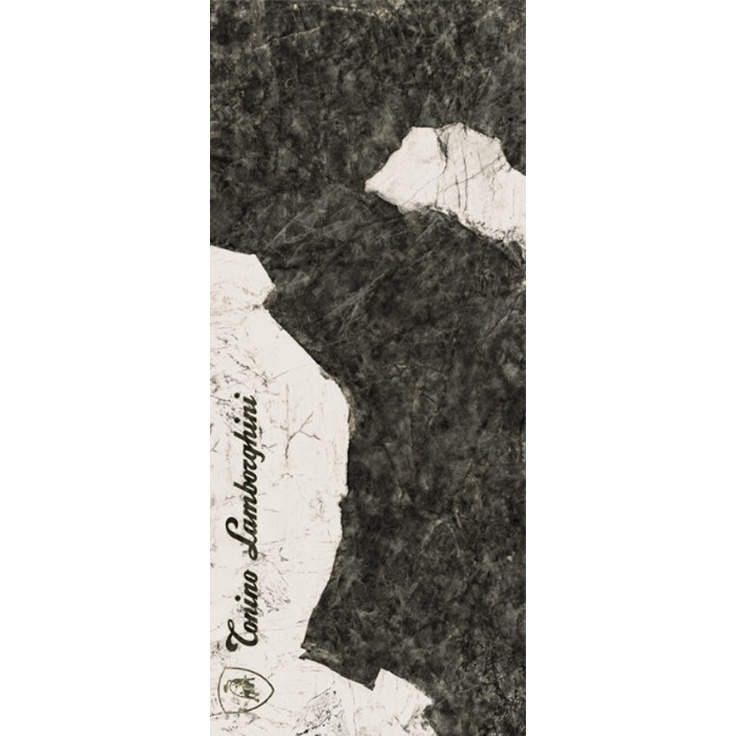 Tonino Lamborghini Magma 189118 F Logo B Black & White Lap Ret Керамогранит 120x280 см, Италия, под камень - фото 1 Tonino Lamborghini Magma 189118 F Logo B Black & White Lap Ret Керамогранит 120x280 см, Италия, под камень - фото 1