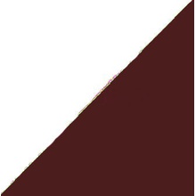 TopCer Loose TR1/2D20-1CH Brick-Red Half Dot Triangles Вставка 2,5x2,5 см, Португалия - фото 1 - фото 1