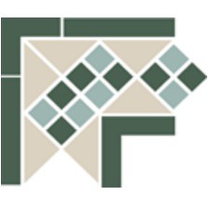 TopCer Octagon Lisbon White Dark Green Угол 21,5x21,5 см, Португалия - фото 1