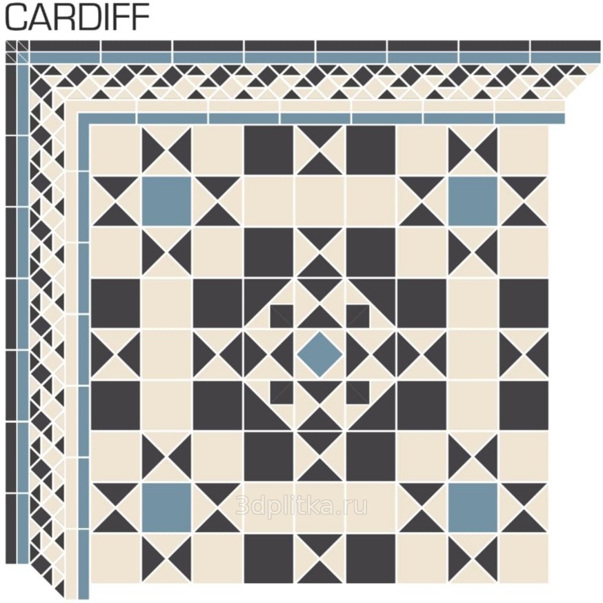 TopCer Cardiff керамогранит, Португалия, под мозаику - фото интерьера 1