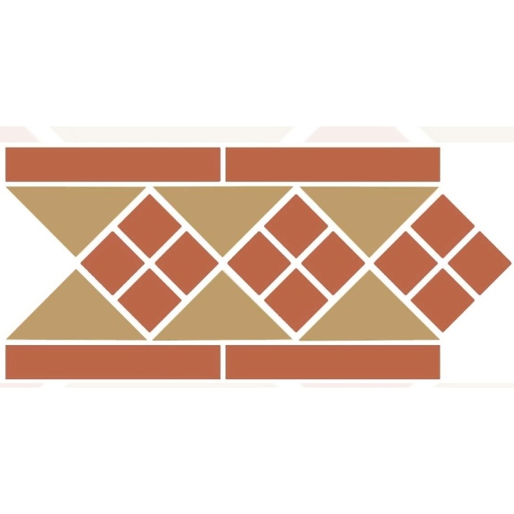 TopCer Octagon Lisbon-1 Yellow Caramel Бордюр 15x28 см, Португалия, под камень  - фото 1