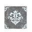 Травертин Marble Motif №3 Black Декор 10x10 см, Турция - фото 1