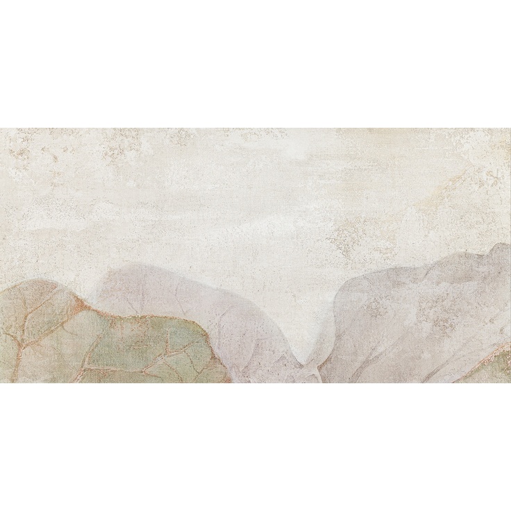 Tubadzin Domino Tortora Element 4 Tortora Flowers A Декор 59,8x119,8 см, Польша, под обои  - фото 1