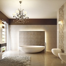 Tubadzin Cava 32,8x89,8 см, керамика, Польша, под бетон - фото интерьера 1 Tubadzin Cava 32,8x89,8 см, керамика, Польша, под бетон - фото интерьера 1 - фото 1