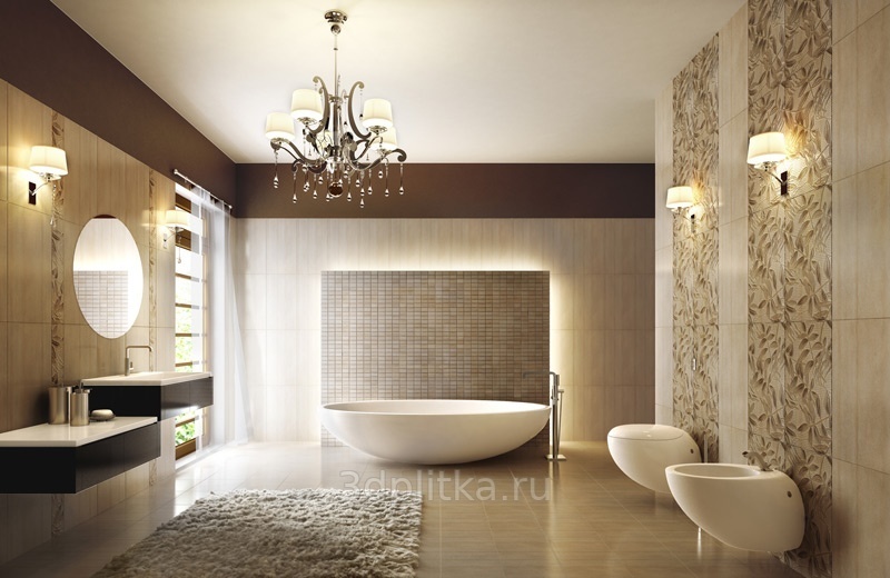 Tubadzin Cava 32,8x89,8 см, керамика, Польша, под бетон  - фото интерьера 1