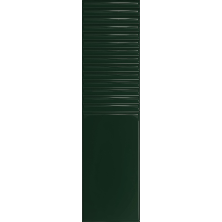 Tubadzin Groove Green 2 Gloss Настенная плитка 7,8x29,8 см, Польша, под камень - фото 1 Tubadzin Groove Green 2 Gloss Настенная плитка 7,8x29,8 см, Польша, под камень - фото 1