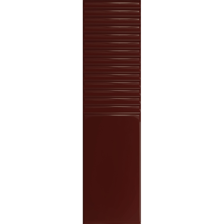 Tubadzin Groove Burgundy 2 Gloss Настенная плитка 7,8x29,8 см, Польша, под камень - фото 1 Tubadzin Groove Burgundy 2 Gloss Настенная плитка 7,8x29,8 см, Польша, под камень - фото 1