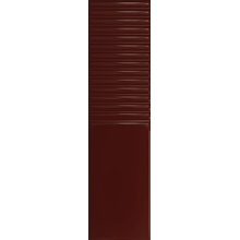 Tubadzin Groove Burgundy 2 Gloss Настенная плитка 7,8x29,8 см, Польша, под камень  - фото 1 - фото 1