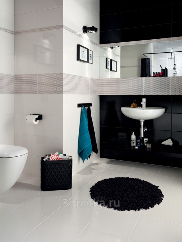 Tubadzin Margot 30,8x60,8 см, керамика, Польша, под бетон  - фото интерьера 1
