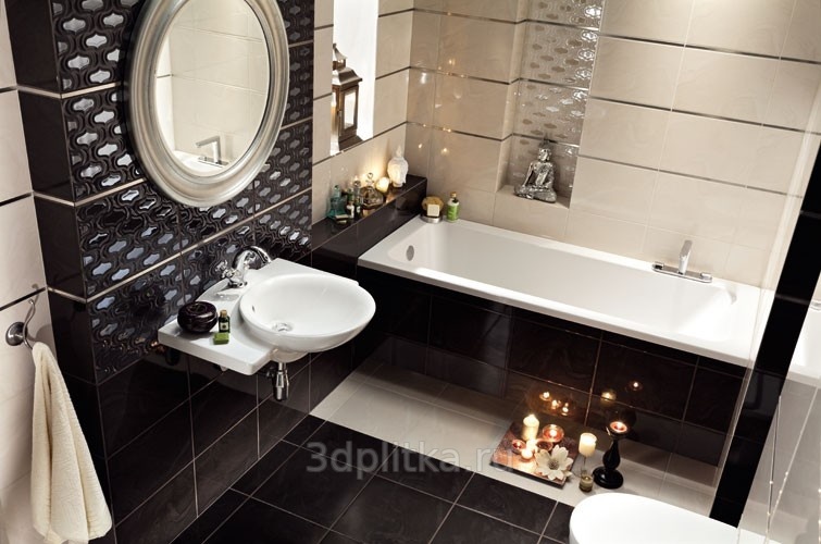 Tubadzin Opium 30,8x60,8 см, керамика, Польша, под камень  - фото интерьера 1