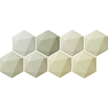 Tubadzin Origami W Green Hex Настенная плитка 11x12,5 см, Польша, ничего - фото 1 - фото 1