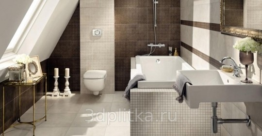 Tubadzin Palacio 32,8x89,8 см, керамика, Польша, под камень  - фото интерьера 1