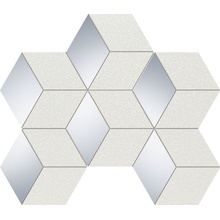 Tubadzin Perla MS White Мозаика 22,1x28,9 см, Польша, под мозаику - фото 1 - фото 1