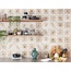 Tuscania Ceramiche Fruhling Dekore 20x20 см, керамогранит, Италия, под обои  - фото интерьера 3