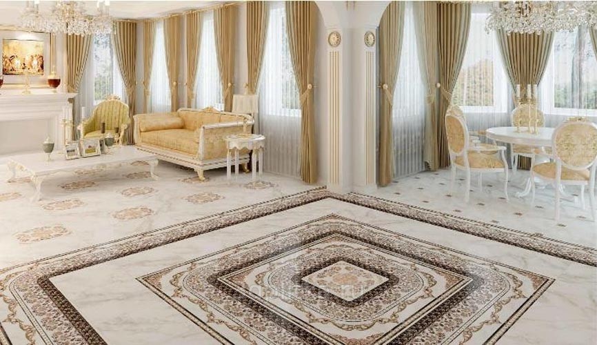 Undefasa Ceramica Calacatta 31,5x100 см, керамика, Испания, под камень  - фото интерьера 1