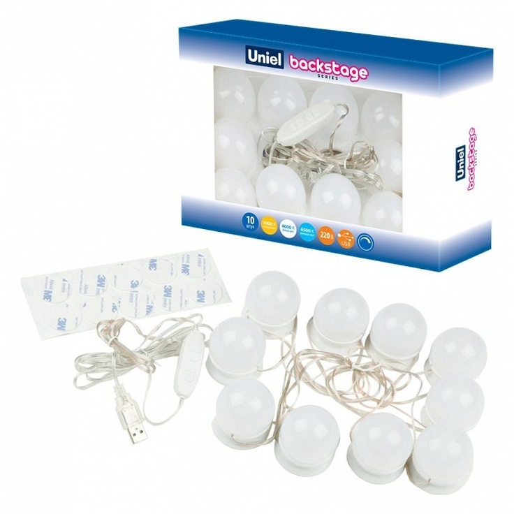 Uniel Backstage UL-00006857 Подсветка для зеркала 4,5x4,5 см, Китай - фото 1