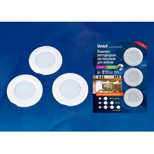 Uniel Silver ULM-F40-6W/4200K/DIM SENSOR IP20 WHITE Встраиваемый светильник Китай - фото 1 - фото 1