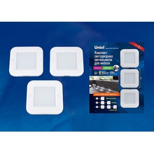 Uniel Silver ULM-F41-6W/4200K/DIM SENSOR IP20 WHITE Встраиваемый светильник 8,5x8,5 см, Китай - фото 1 - фото 1