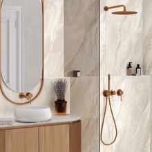 Alma ceramica Glow 60x120 см, керамогранит, Россия, под мрамор, полуполированная - фото интерьера 1 - фото 1