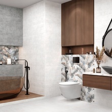 Alma ceramica Greta 30x60, керамика, Россия, под бетон  - фото интерьера 1 - фото 3