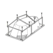Vagnerplast Cavallo KMDR16090 160x90 Каркас для ванны 90x160 см, Чехия - фото 1 - фото 2