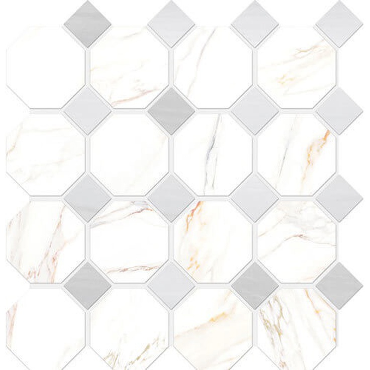 Vallelunga Cava 6000895 Mosaico Ottagona satin f. Керамогранит 30x30 см, Италия, под мозаику - фото 1
