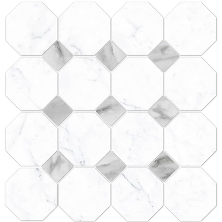 Vallelunga Carrara 6000413 Ottagona Мозаика 30x30 см, Италия - фото 1