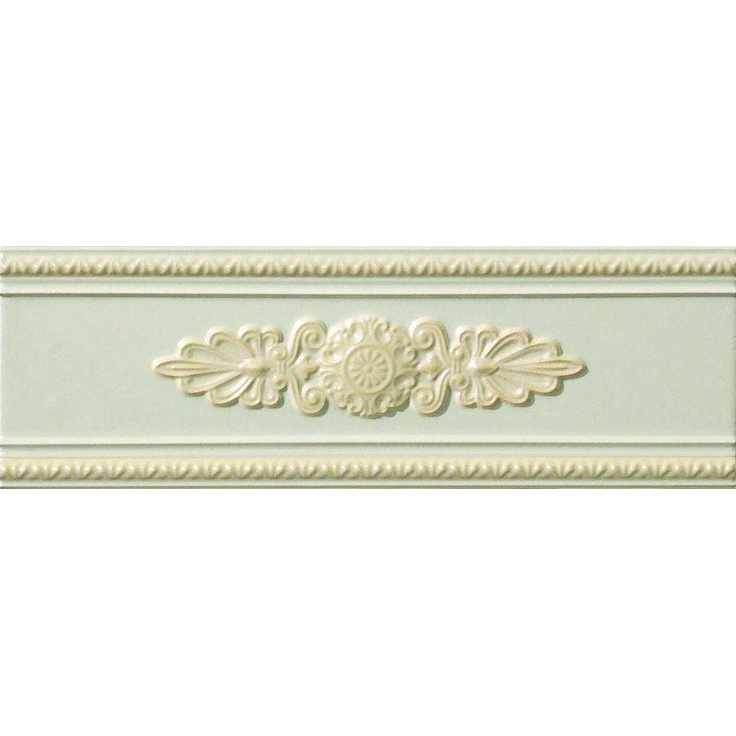 Vallelunga Lirica P17041 Crema listello dec Бордюр 10x30 см, Италия - фото 1