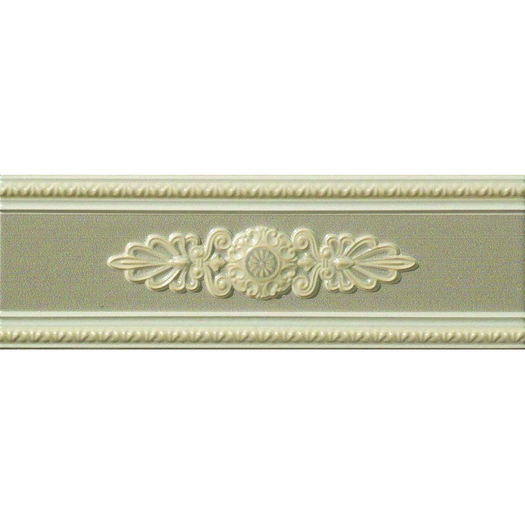 Vallelunga Lirica P17042 Tortora listello dec Бордюр 10x30 см, Италия - фото 1