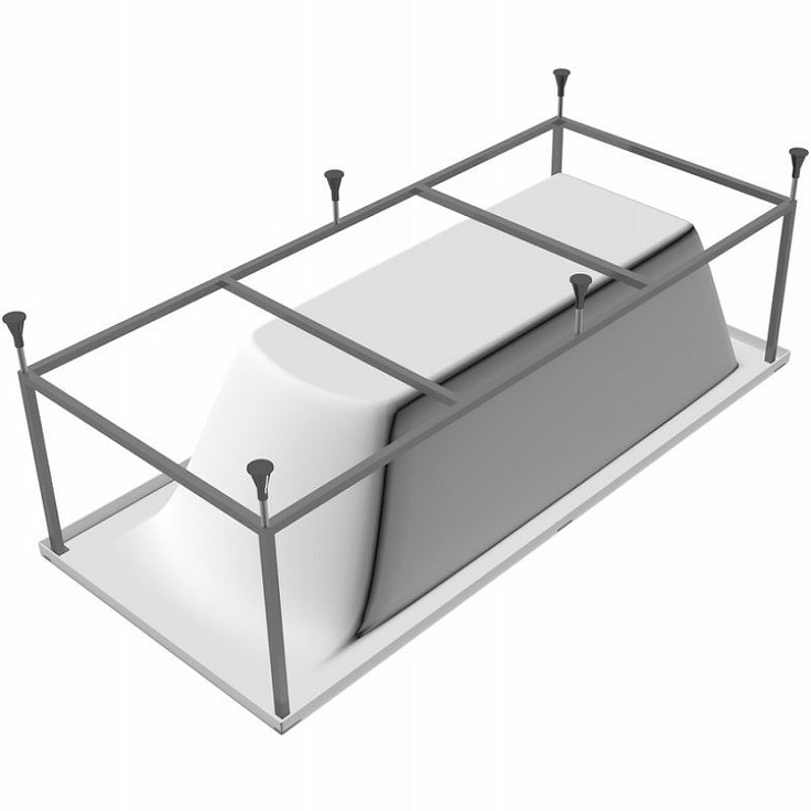 Vayer Milana Серый 175x70 Каркас для ванны 175x70x61 см, Швейцария - фото 1 Vayer Milana Серый 175x70 Каркас для ванны 175x70x61 см, Швейцария - фото 1