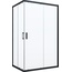 Vegas Glass ZA-F Novo 100*80 02М 01 профиль черный матовый, стекло прозрачное Душевой уголок 80x100x190 см, Россия - фото 1