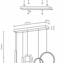 Velante Velante 431-106-06 Потолочный светильник 100x6x200 см, Италия - фото 1 - фото 4